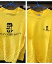 Nick's Cigar World Yellow T-Shirt - Large