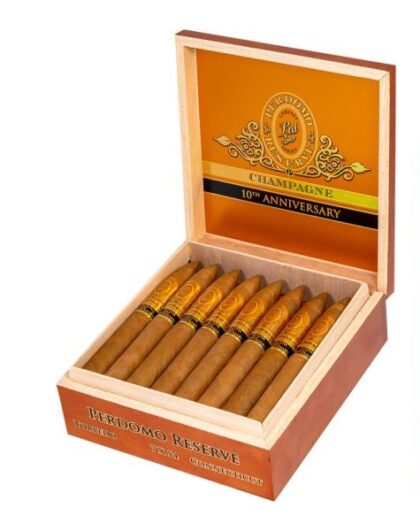 Perdomo Reserve 10th Anniversary Champagne Torpedo at Nick's Cigar World in Myrtle Beach, SC